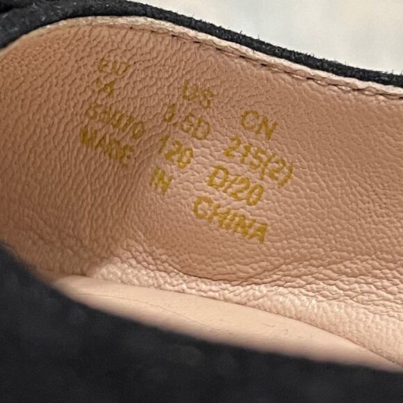 Stuart Weitzman Kids Jodie Ballet Flat Black Size 3.5 - Picture 5 of 5